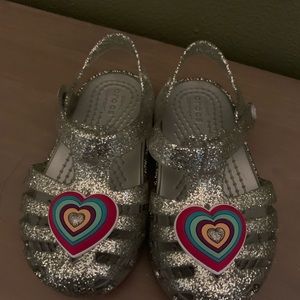 Little girls size 6.5 crocs sandals